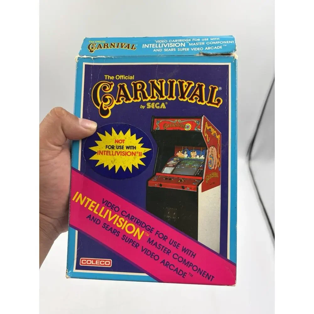 Carnival (Intellivision, 1982) With Manual and Box - FAST Shipping